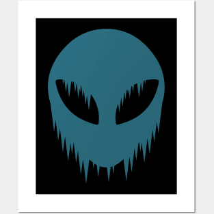 Alien Face Posters and Art